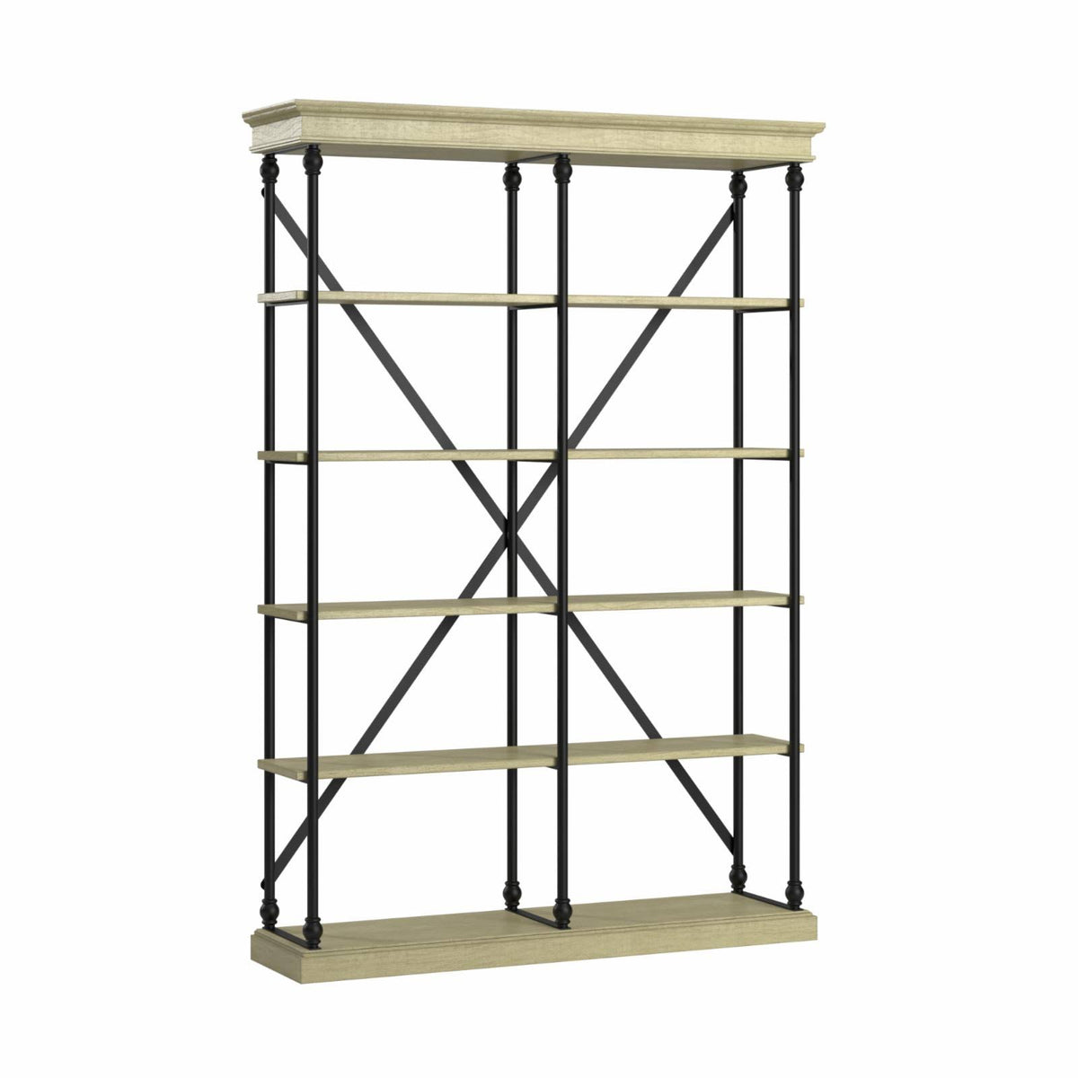 White Oak Driftwood Shelving Bookcase M532