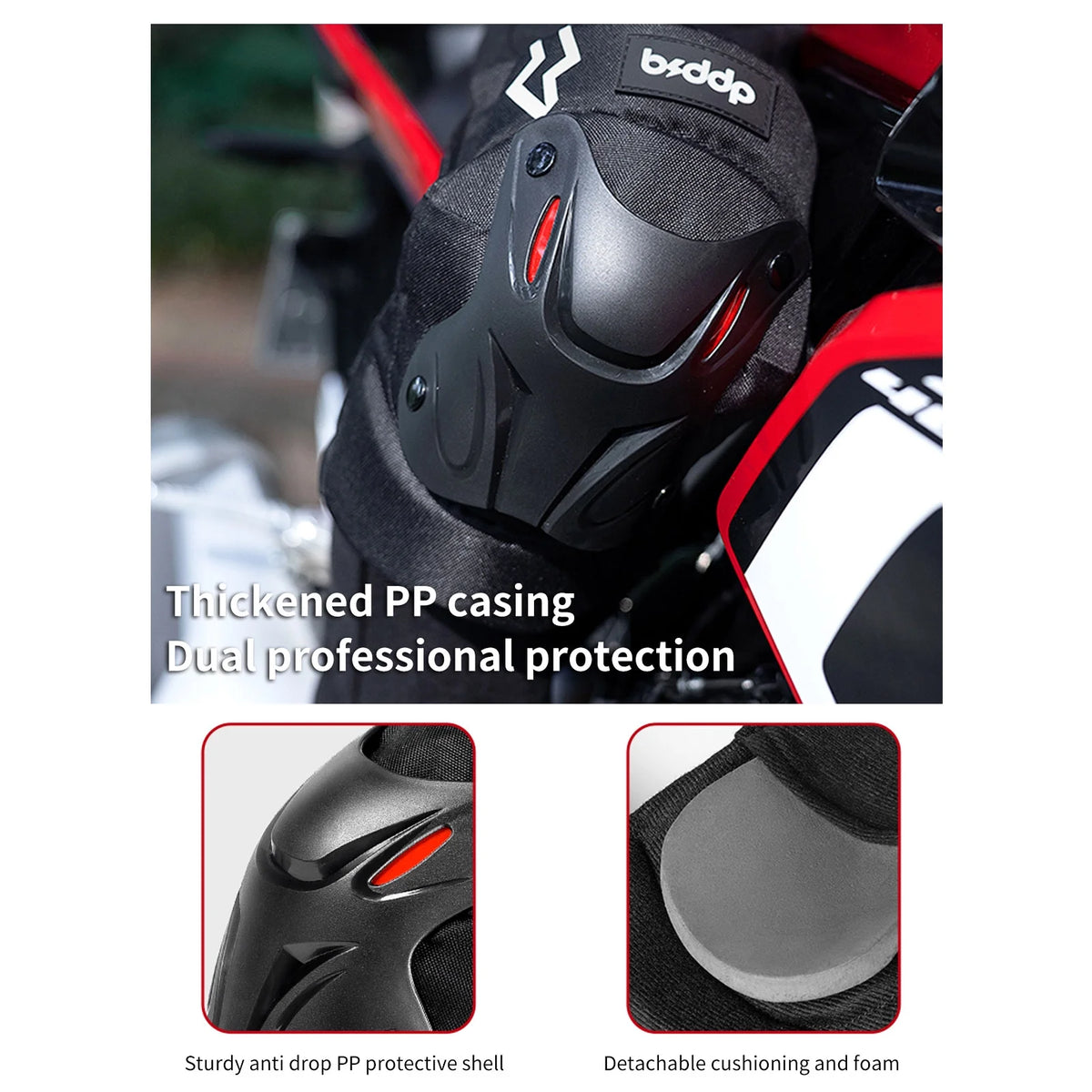 Motorcycle Elbow Knee Protection 4 Piece Set Safety Gear F577