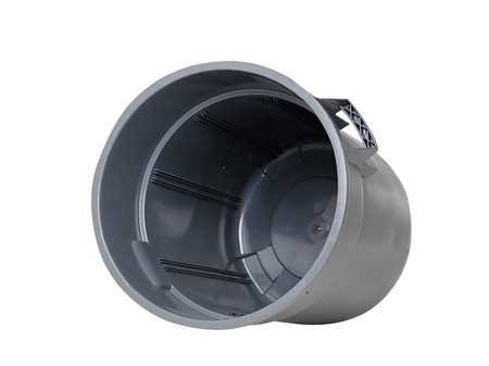 44 Gallon Black Dome Top Trash Can Lid Q92623