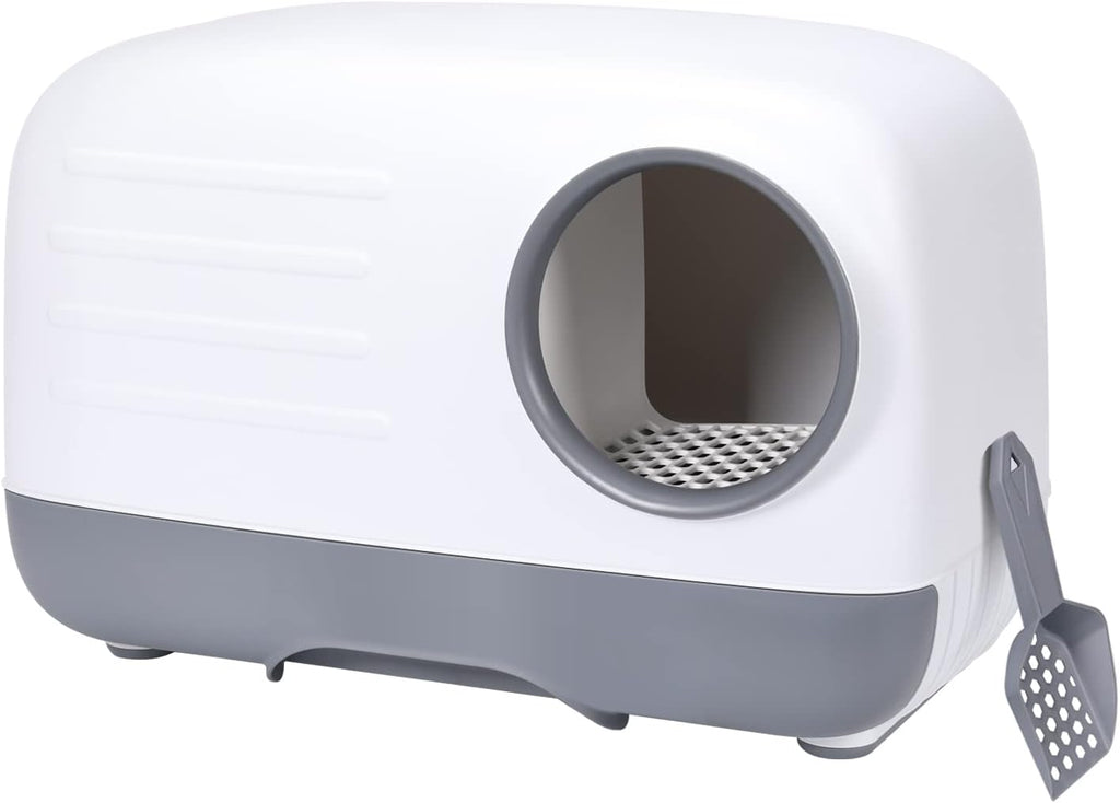 Fully Enclosed Cat Litter Box with Pull-Out Litter Tray E147033