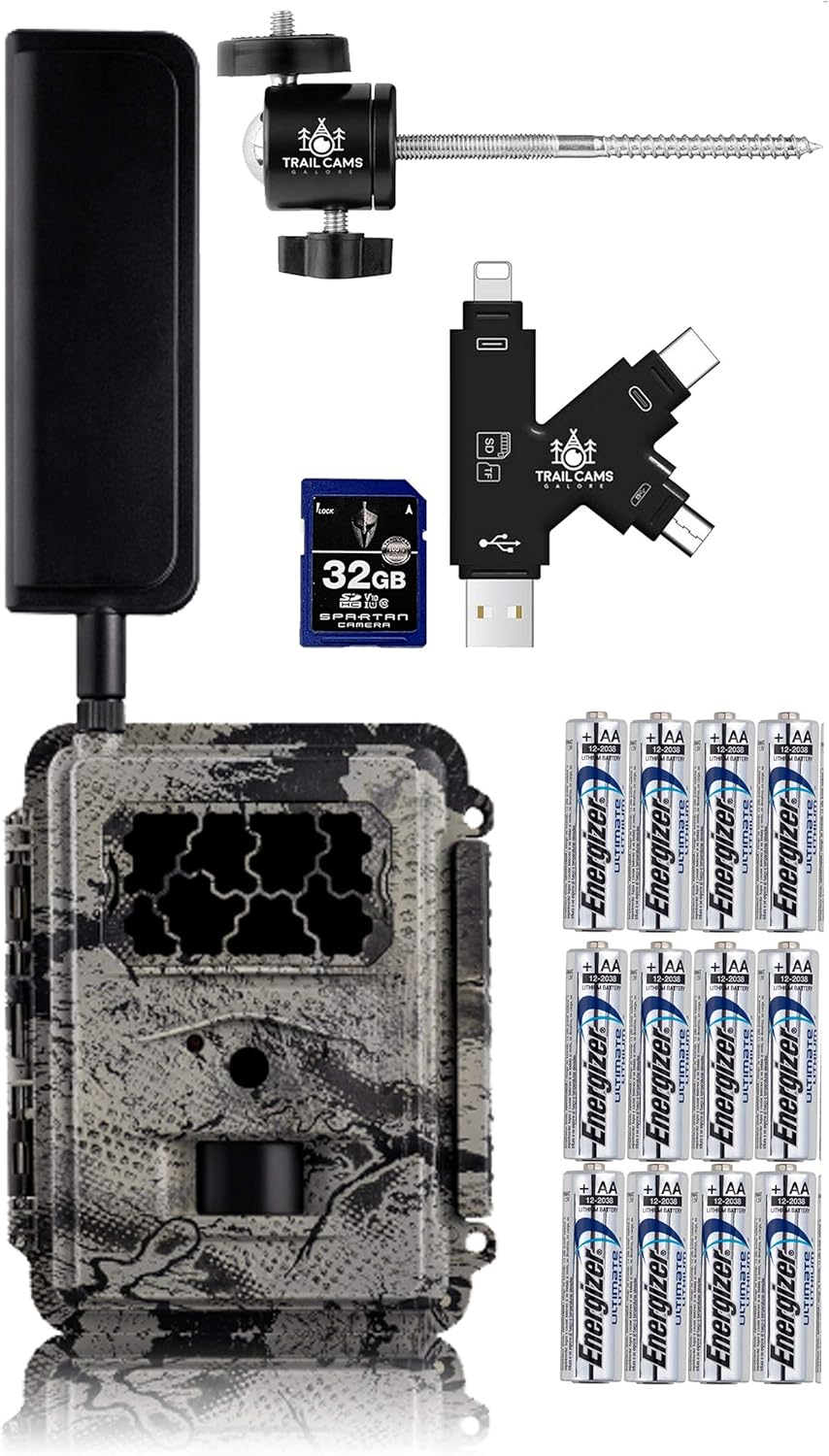 Verizon 4G LTE Wireless Trail Camera with Batteries, SD Card, Card Reader, and Mount C2648