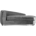 Grey Velvet Chaise B3207
