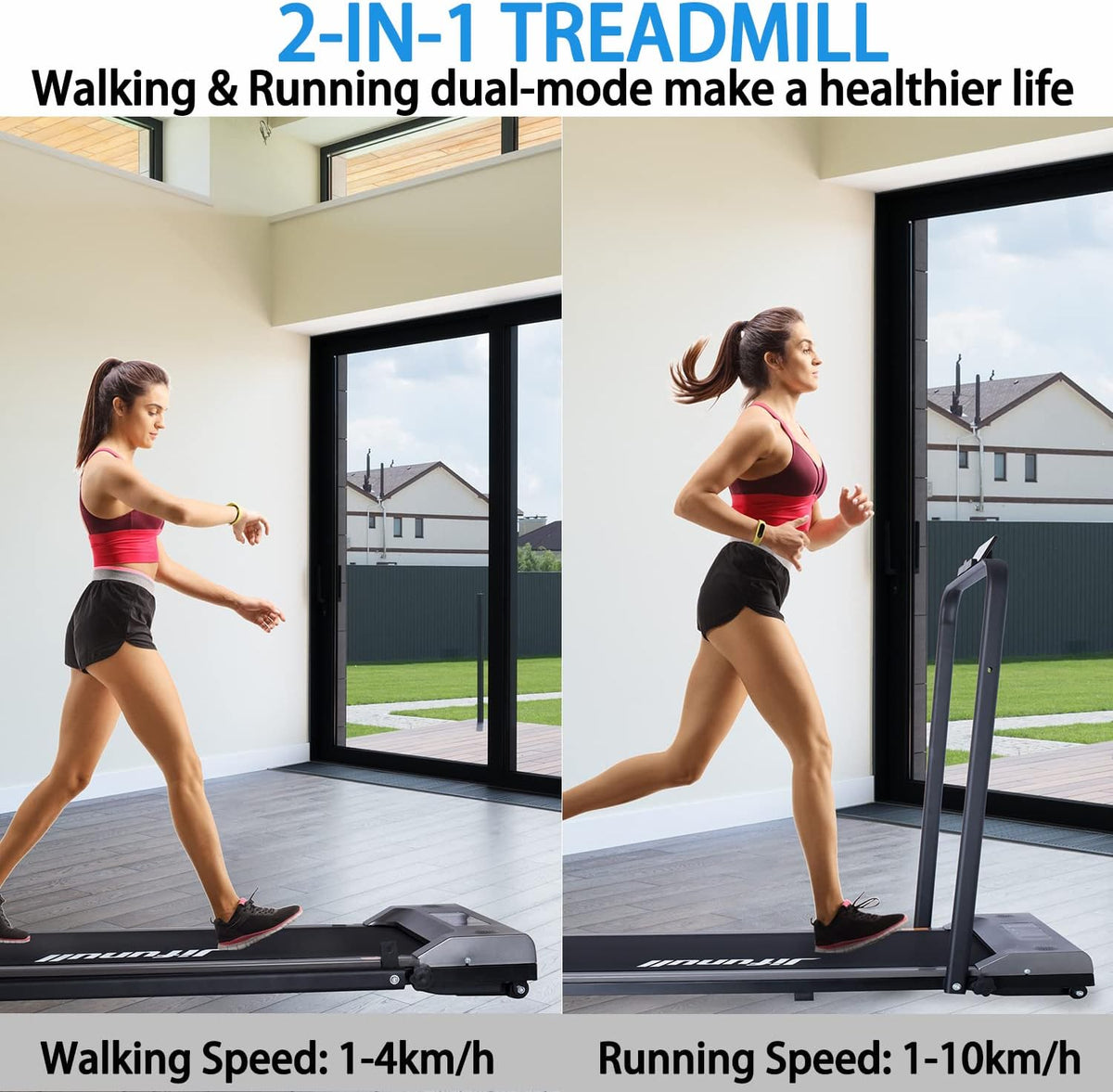 2-in-1 Under Desk Treadmill with LED Display N802645