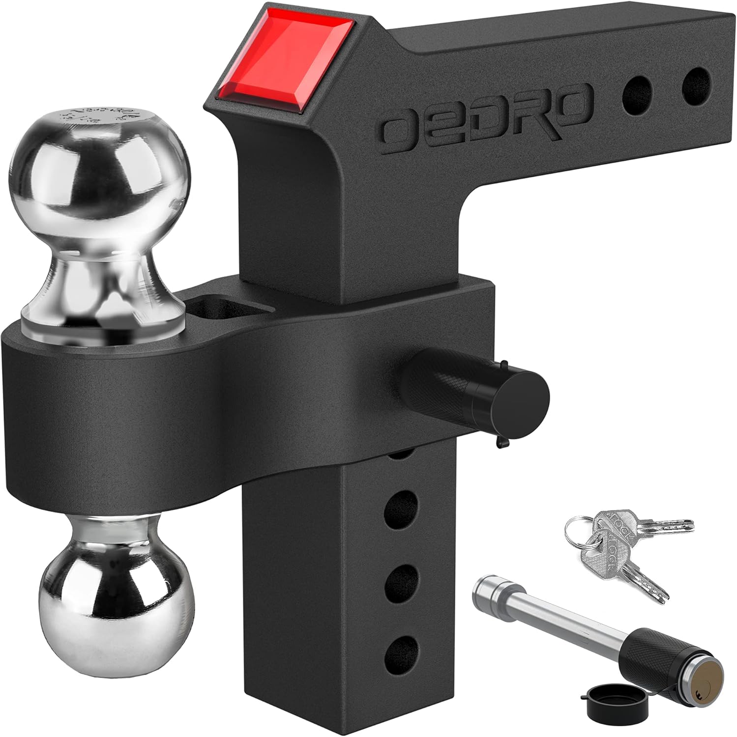 Adjustable Trailer Hitch Ball Mount with Forged Aluminum Shank Y73620
