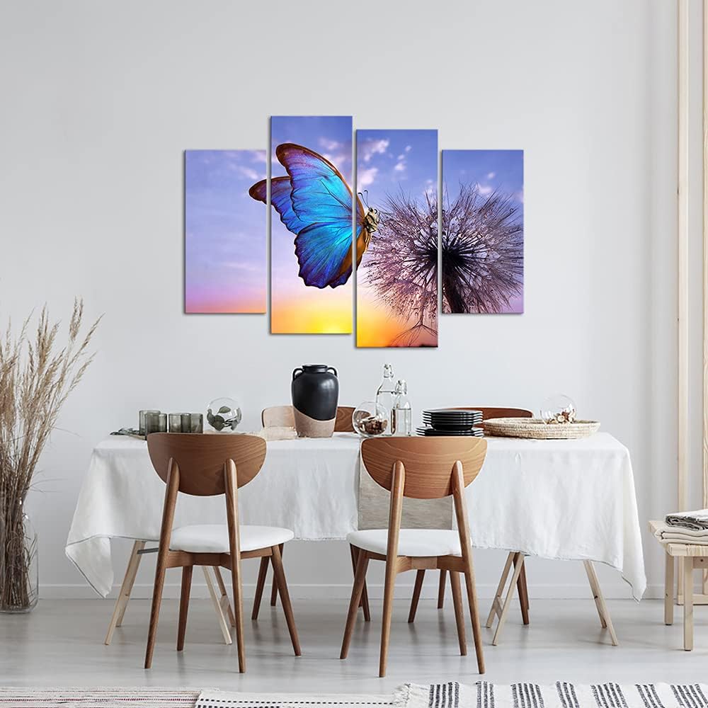 4 Panels Stretched and Framed Canvas Wall Art L282