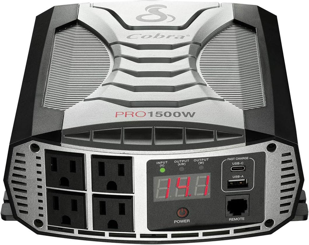 500W Portable Car Power Inverter with 2 AC Outlets and USB Ports R650298