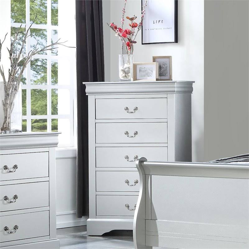 5 Drawer Chest in Platinum J864