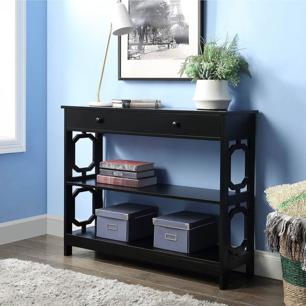 White 1-Drawer Console Table M469485