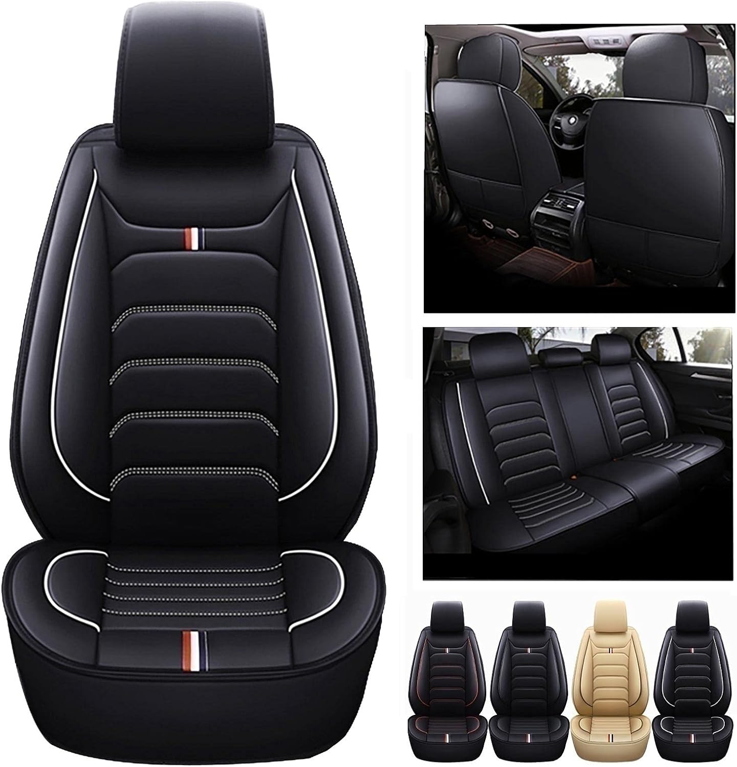 Beige PU Leather 5-seat Car Seat Covers for Celica Z1440