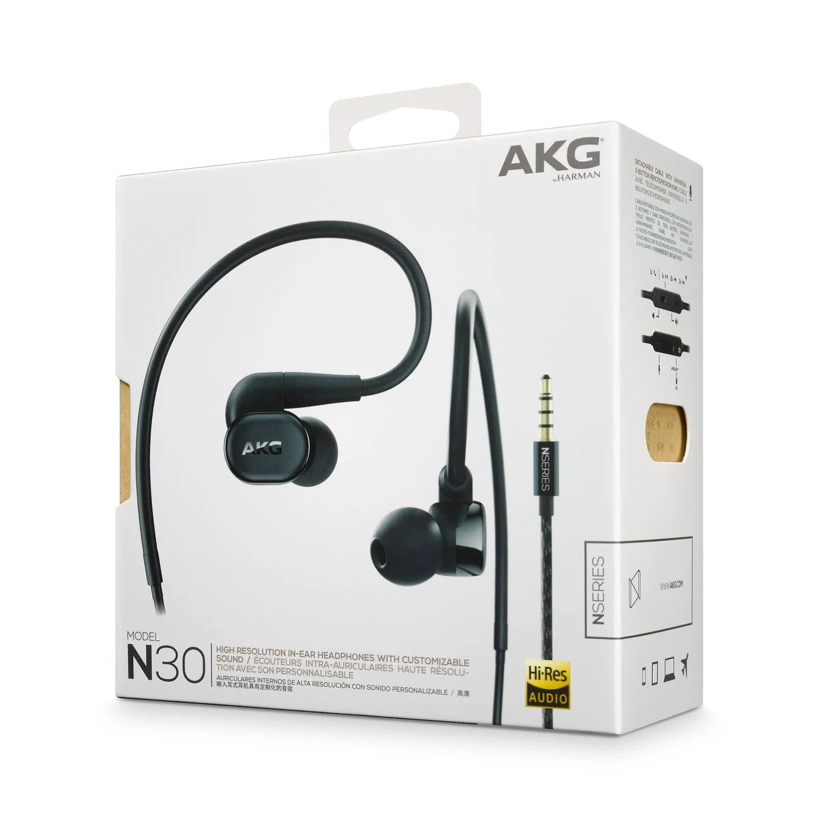 Black Hi-Res In-Ear Headphones R15006