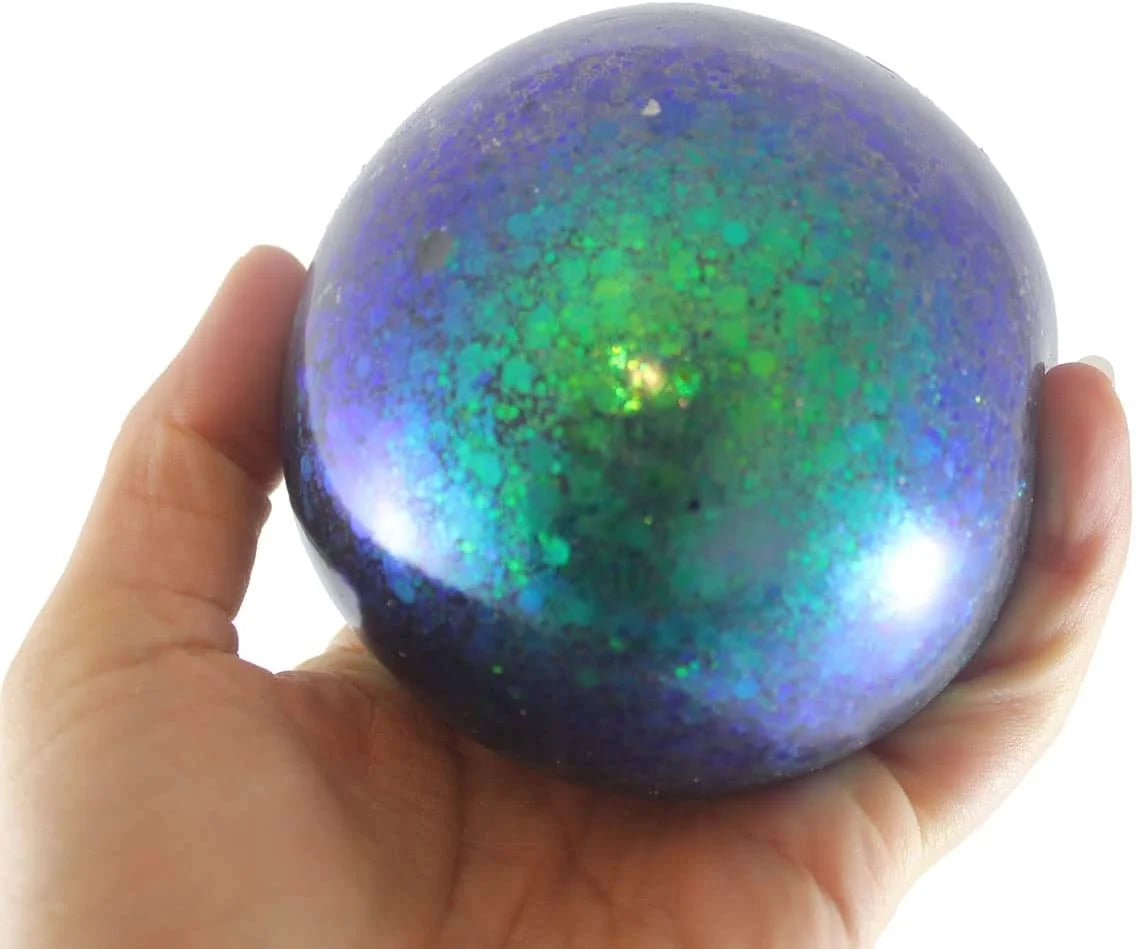 1 Jumbo 4" Metallic Glitter Gel-Filled Squeeze Stress Ball J9756