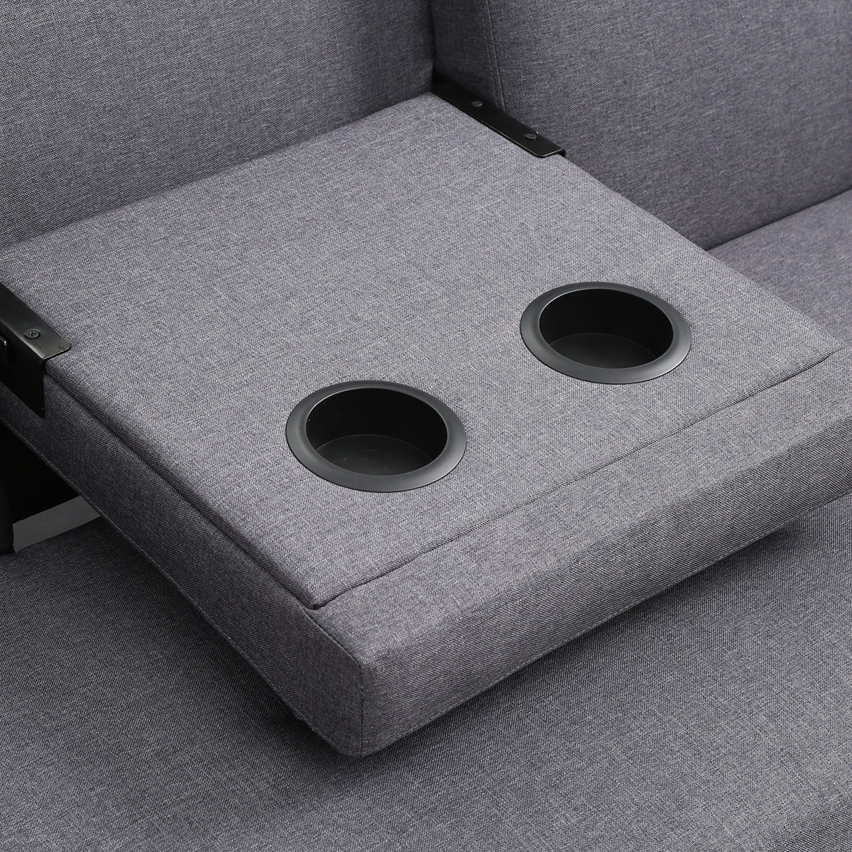 Grey Polyester Futon O1529