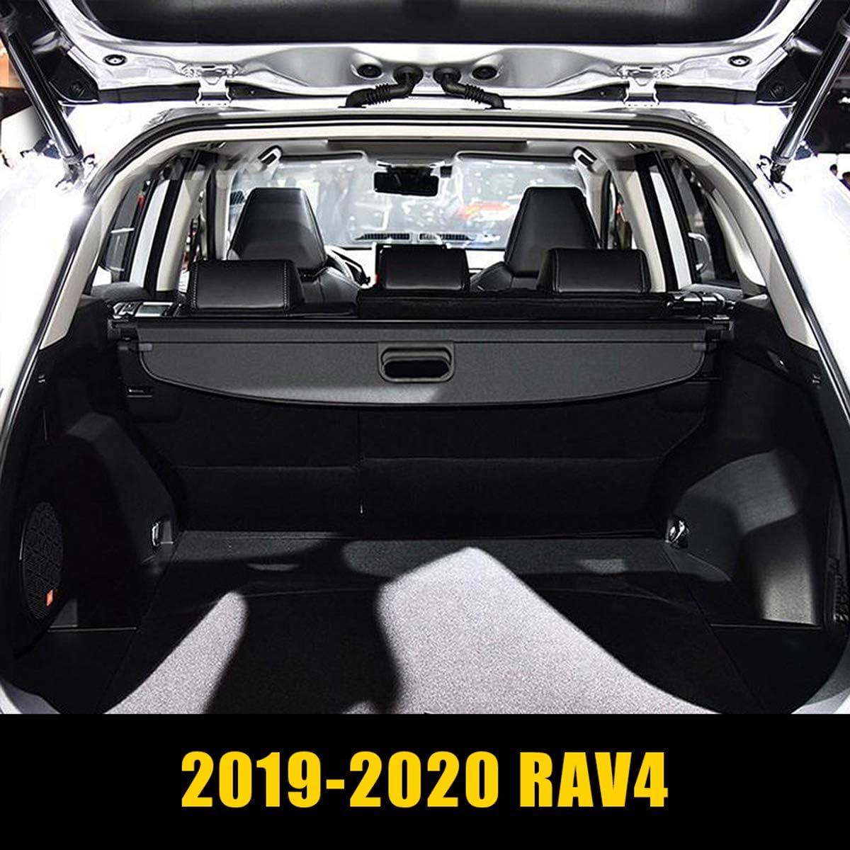 Black Retractable Cargo Cover for Toyota RAV4 Z577526