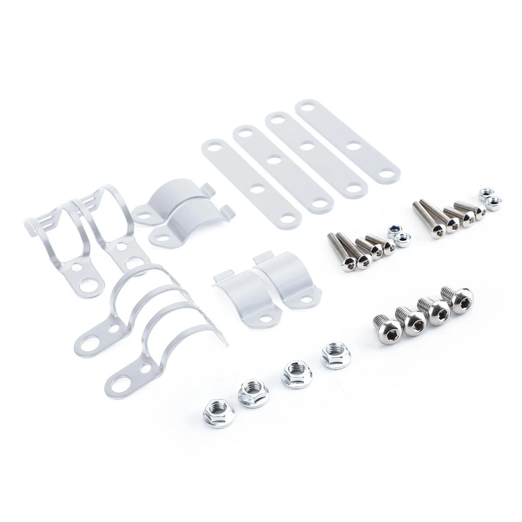 Chrome Motorcycle Headlight Mount Bracket Adapter K25089