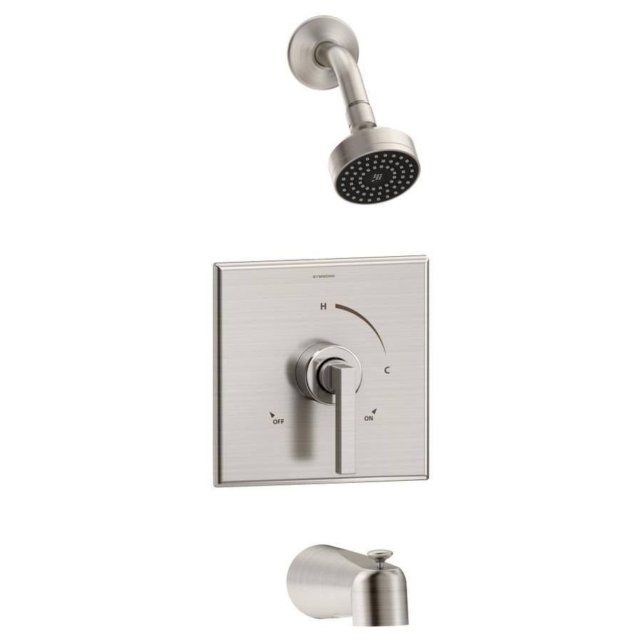 Satin Nickel Tub and Shower Trim with Lever Handle O4073