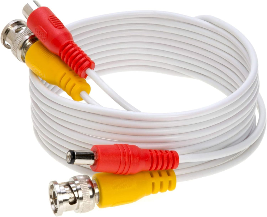 100FT Black BNC Video Power Cable for CCTV Camera Q2069