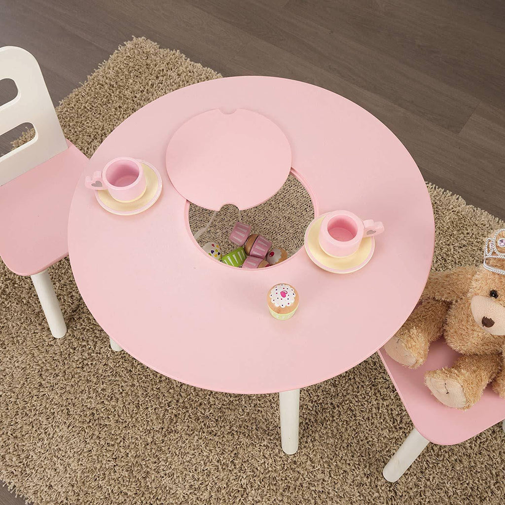 White Round Table and 2 Chair Set B2604