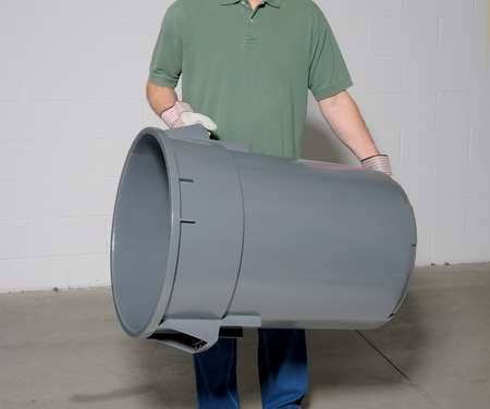 44 Gallon Black Dome Top Trash Can Lid Q92623
