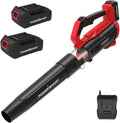 Cordless 20V Electric Leaf Blower with 2 X 2.0 Battery & Charger, 350CFM 85MPH B54361