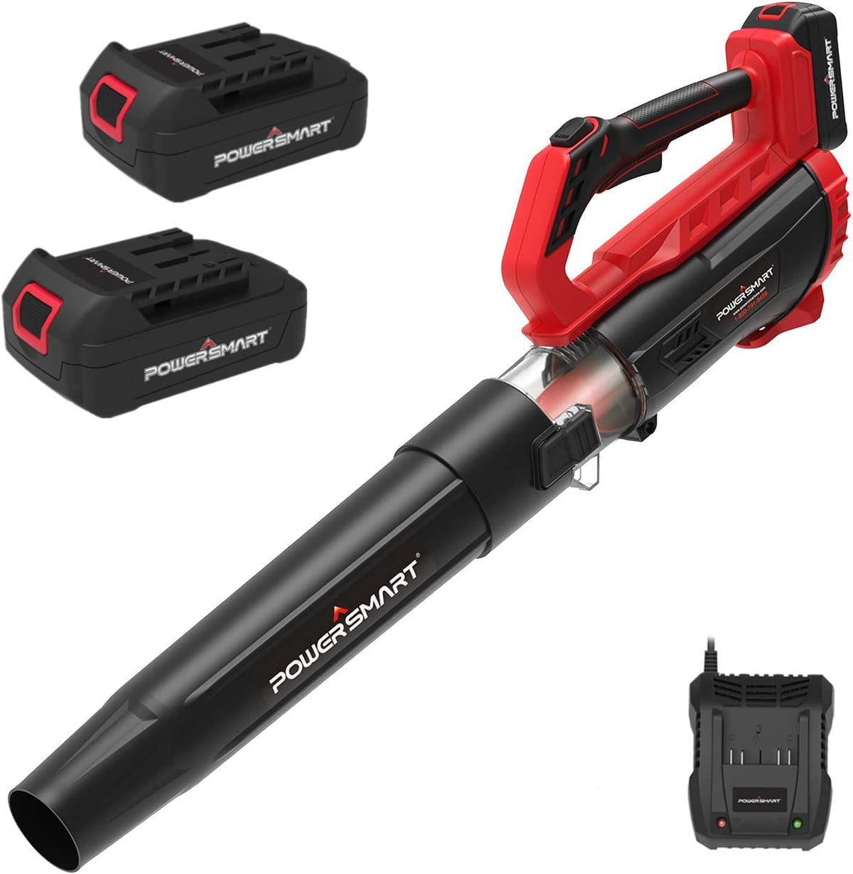 Cordless 20V Electric Leaf Blower with 2 X 2.0 Battery & Charger, 350CFM 85MPH B54361