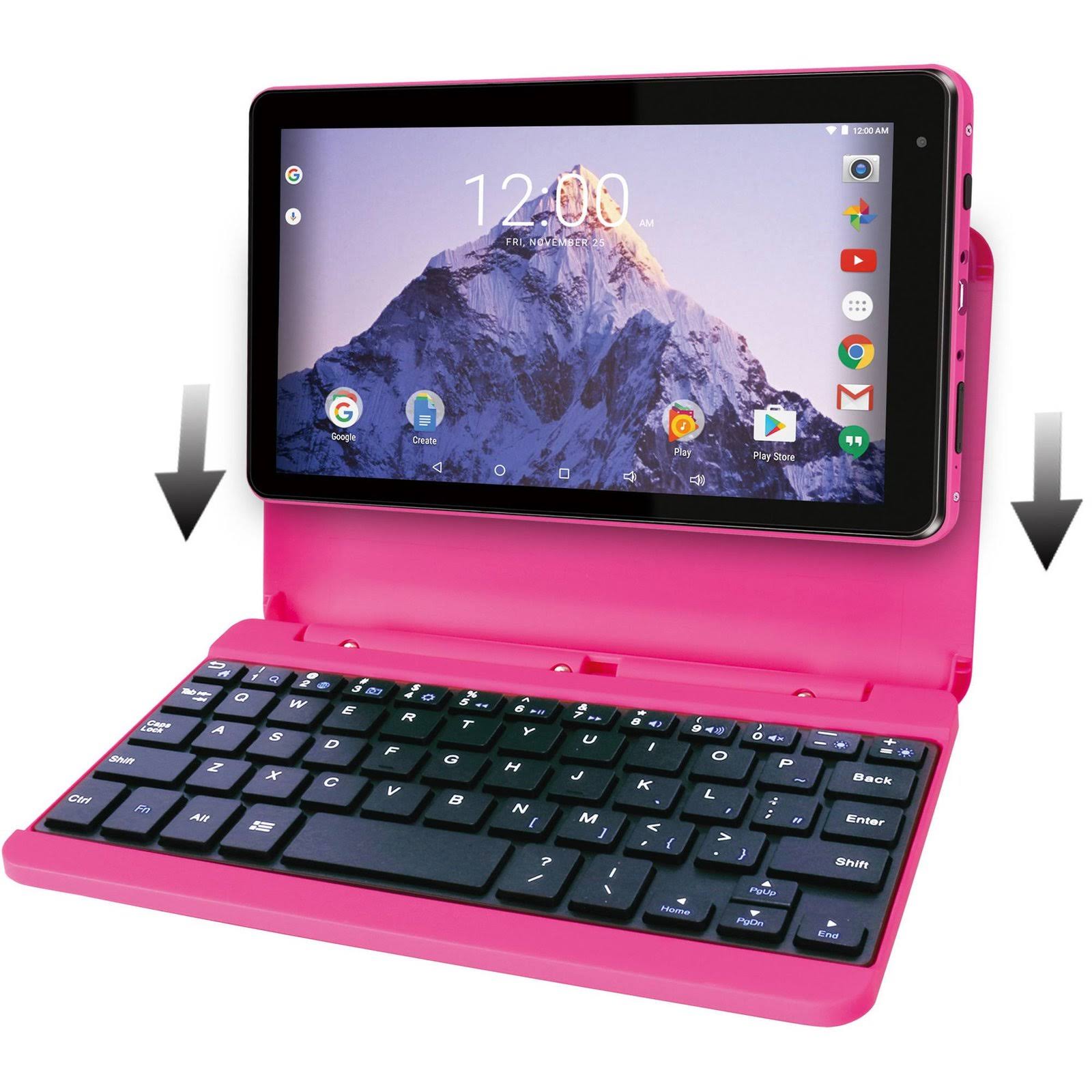 Pink 16 GB Android 5.0 Tablet with Keyboard and Case Q872792
