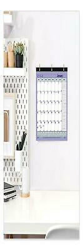 2PK 12-Month Desk Pad Calendar, 11 x 8.5, White/Blue/Green Sheets, Black Binding A859