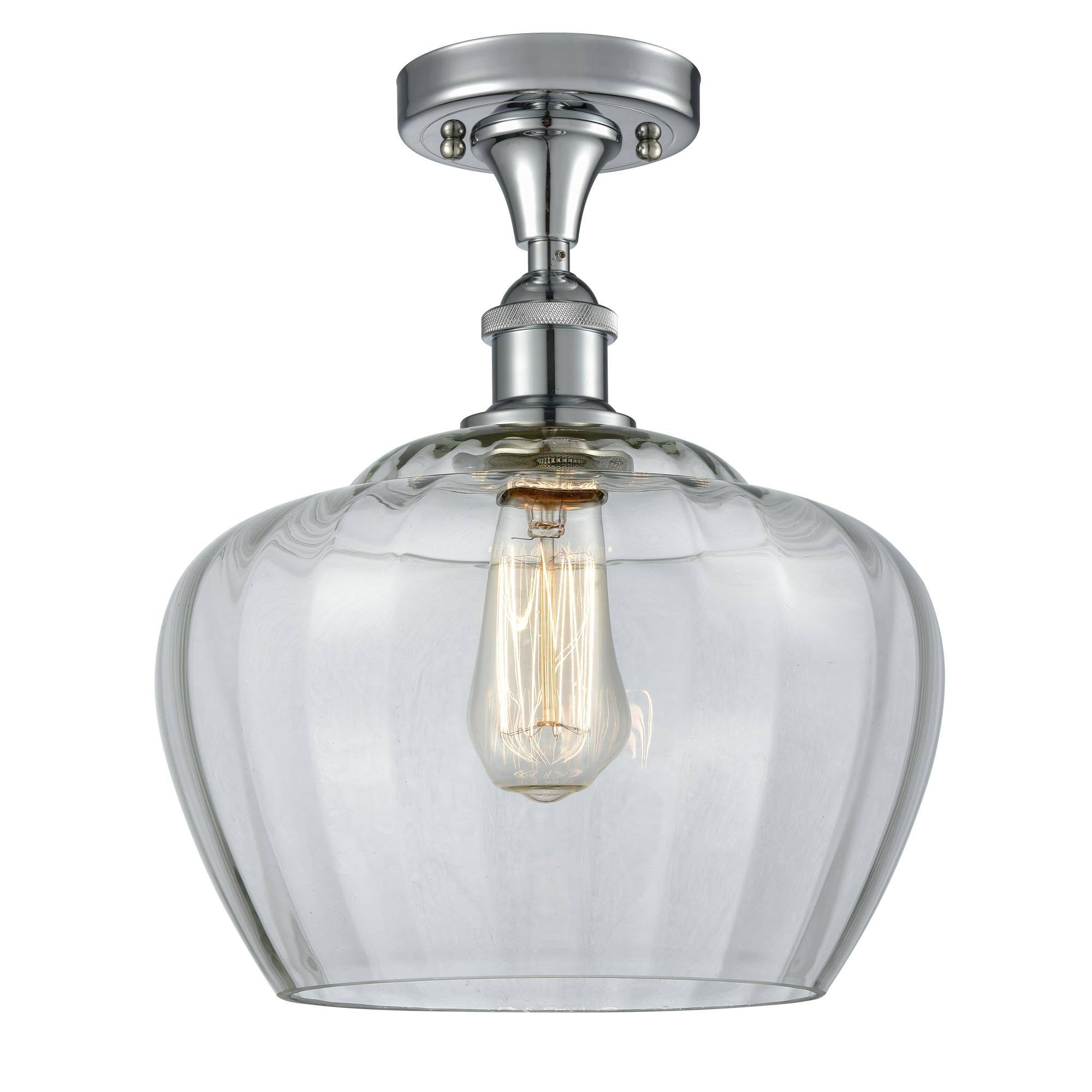 Large Fenton 1 Light Semi-Flush Mount Q397