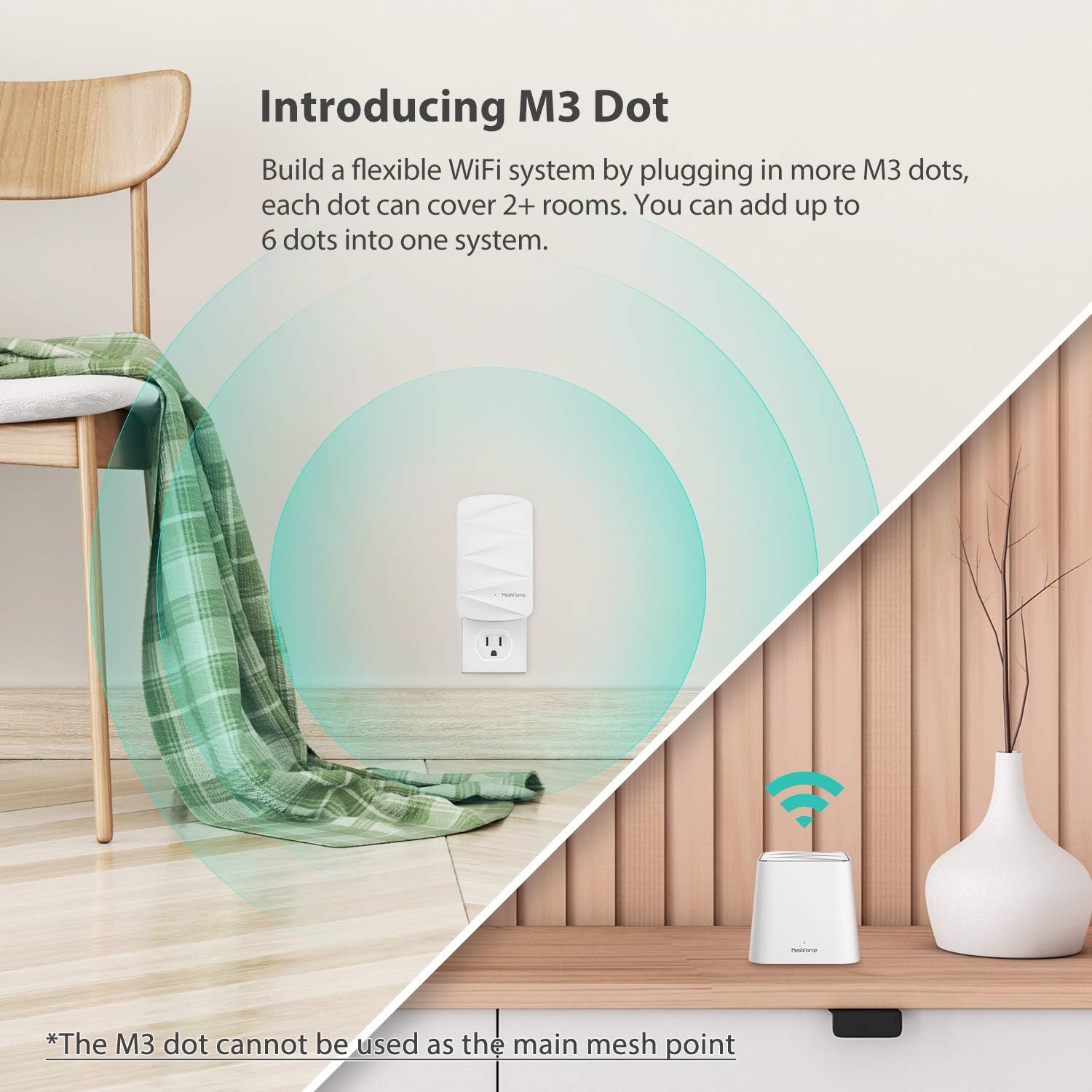 Pack of 2 MeshForce WiFi Extender K1138