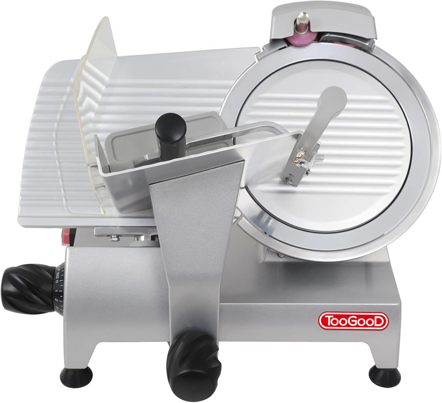 Electric Meat Slicer with 8 Carbon Steel Blade, 0.5mm to 15mm Adjustable Slicing Thickness E378