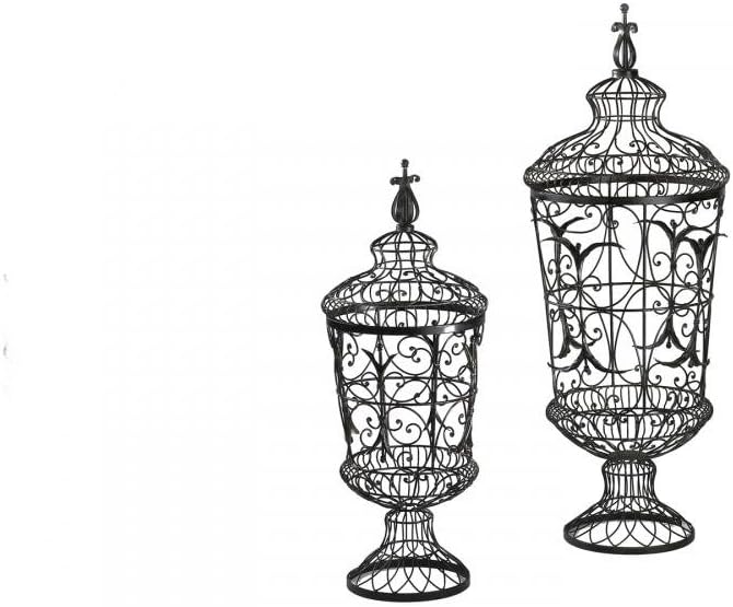 2 Piece Brocade Urns K737302