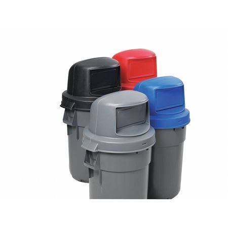 44 Gallon Black Dome Top Trash Can Lid Q92623