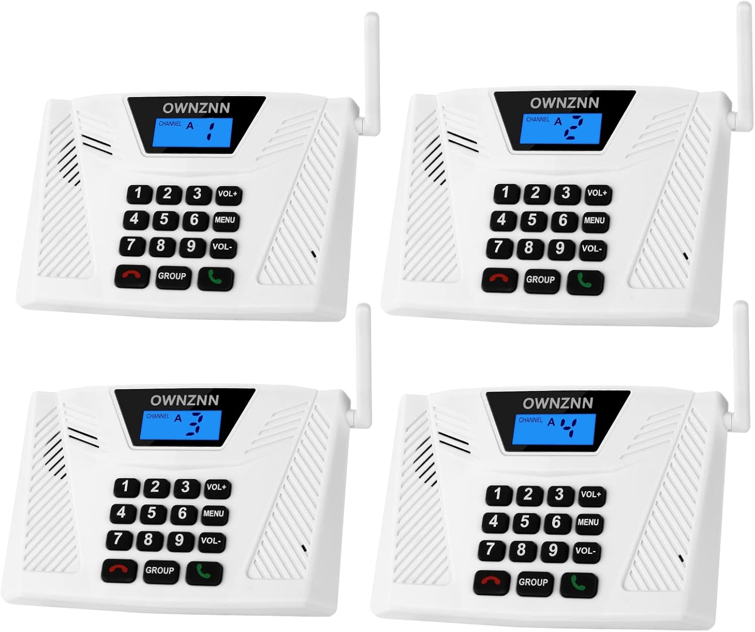4 Pack Wireless Intercom System V4795