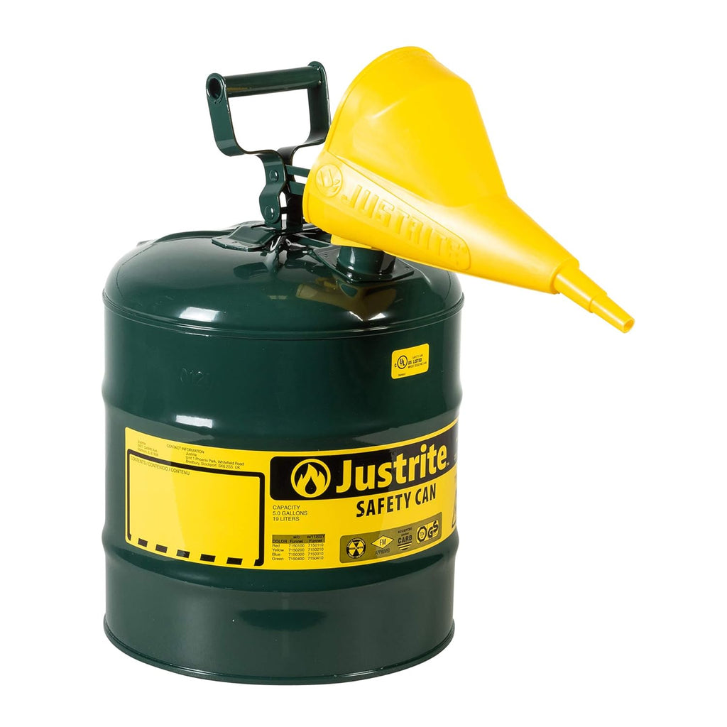2 Gallon Galvanized Steel Safety Can with Funnel, Pack of 2 P773706