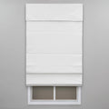 White Cordless Cotton Roman Shade 53 in. W x 72 in. L W677735