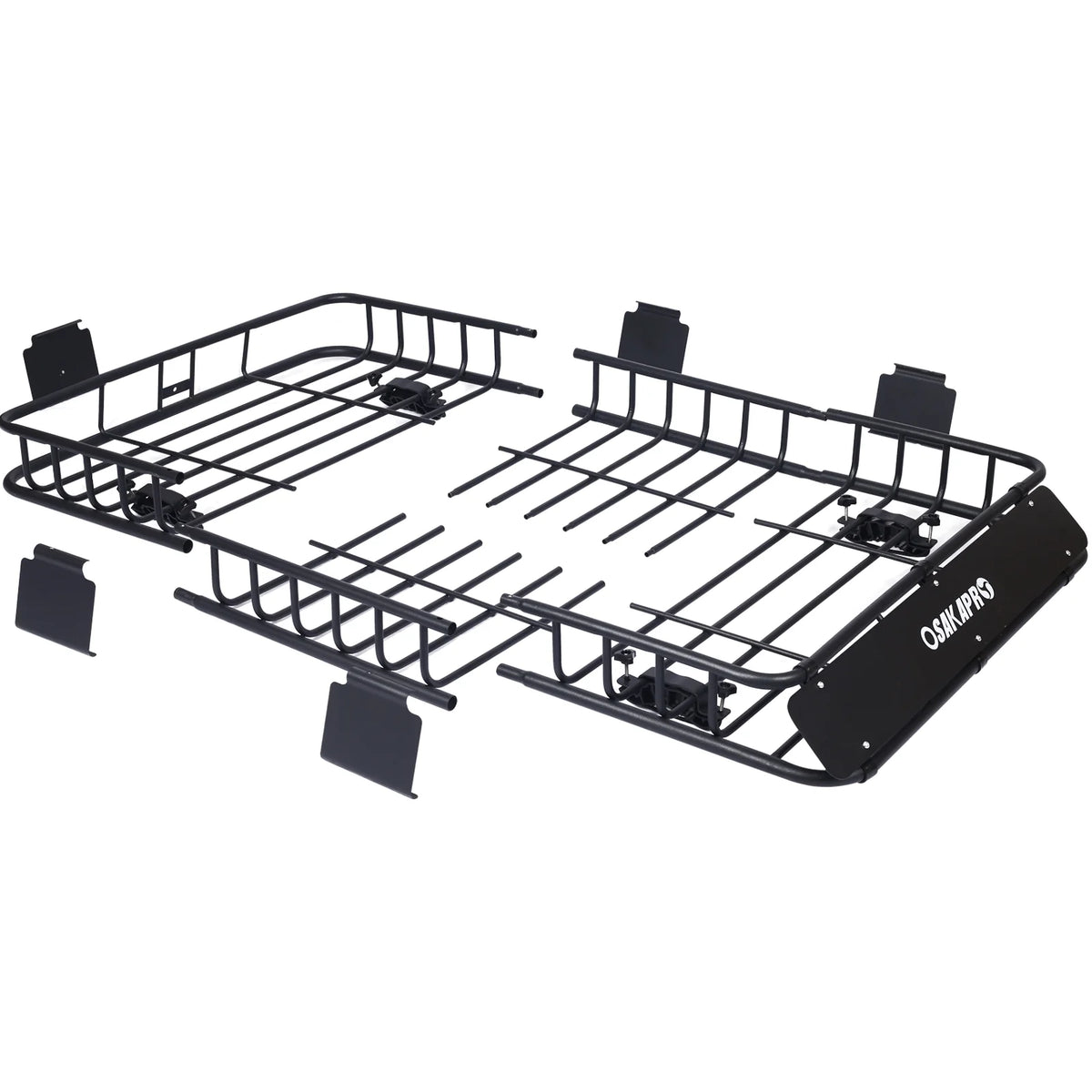 Black Steel Roof Rack Cargo Carrier Basket O2326