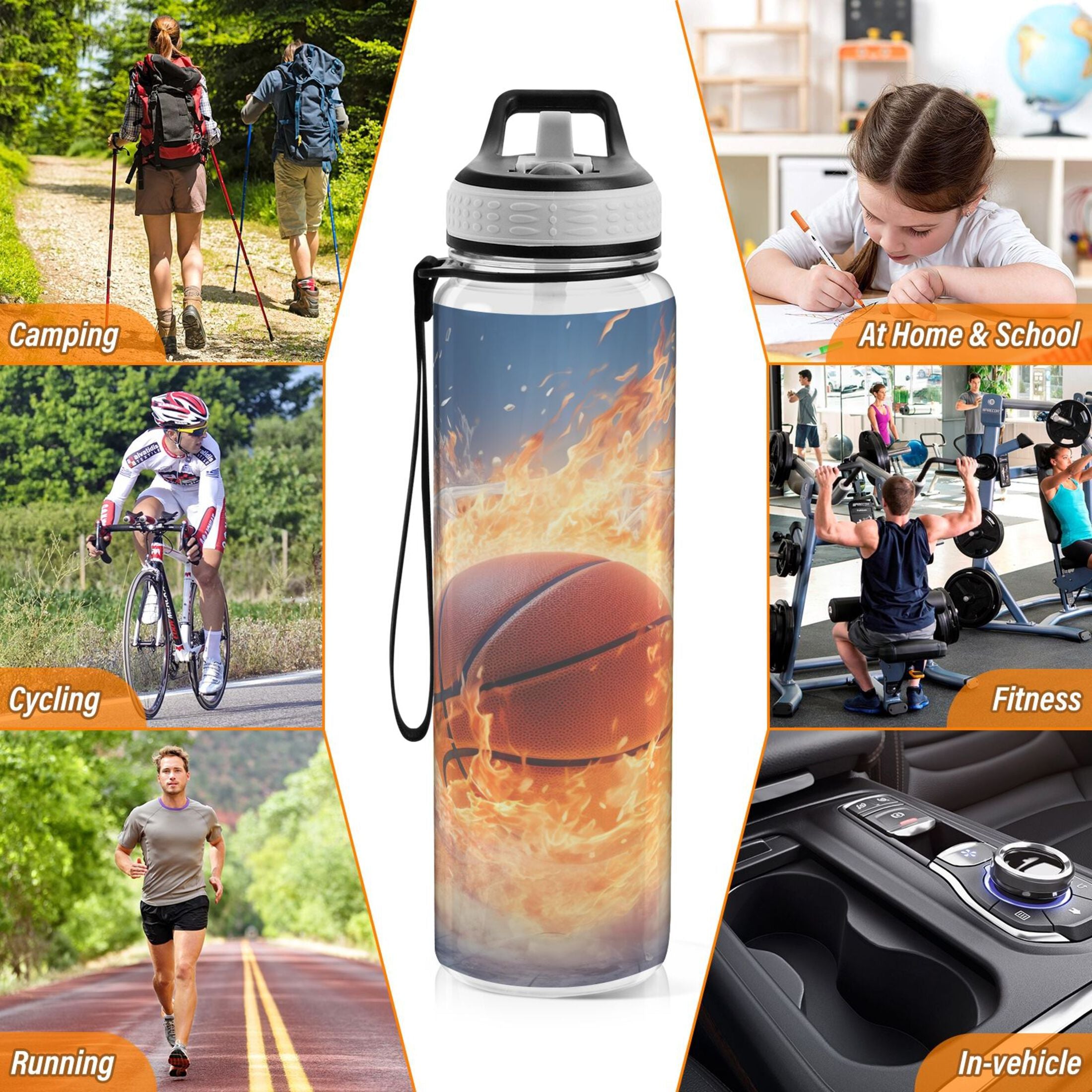 32oz Tritan Leakproof Sports Water Bottle M85577