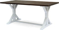 Dark Brown Acacia Wood Dining Table K198