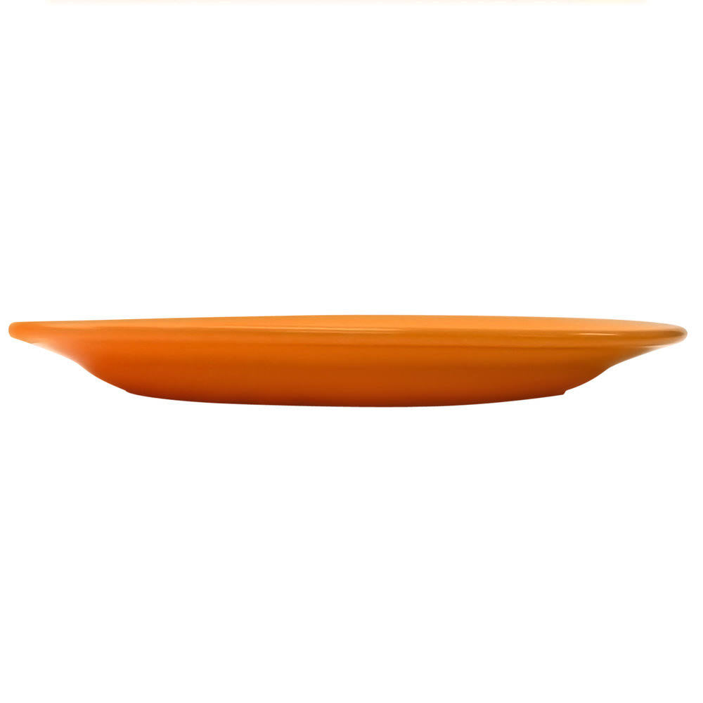 Orange Stoneware Wide Rim Platter - 12/Case O91283