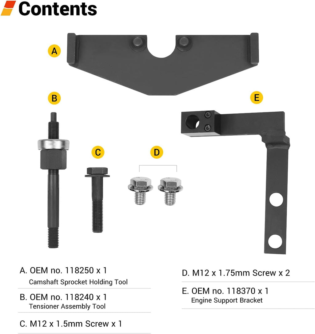 Camshaft Locking Timing Chain Tool Pack of 2 M732175