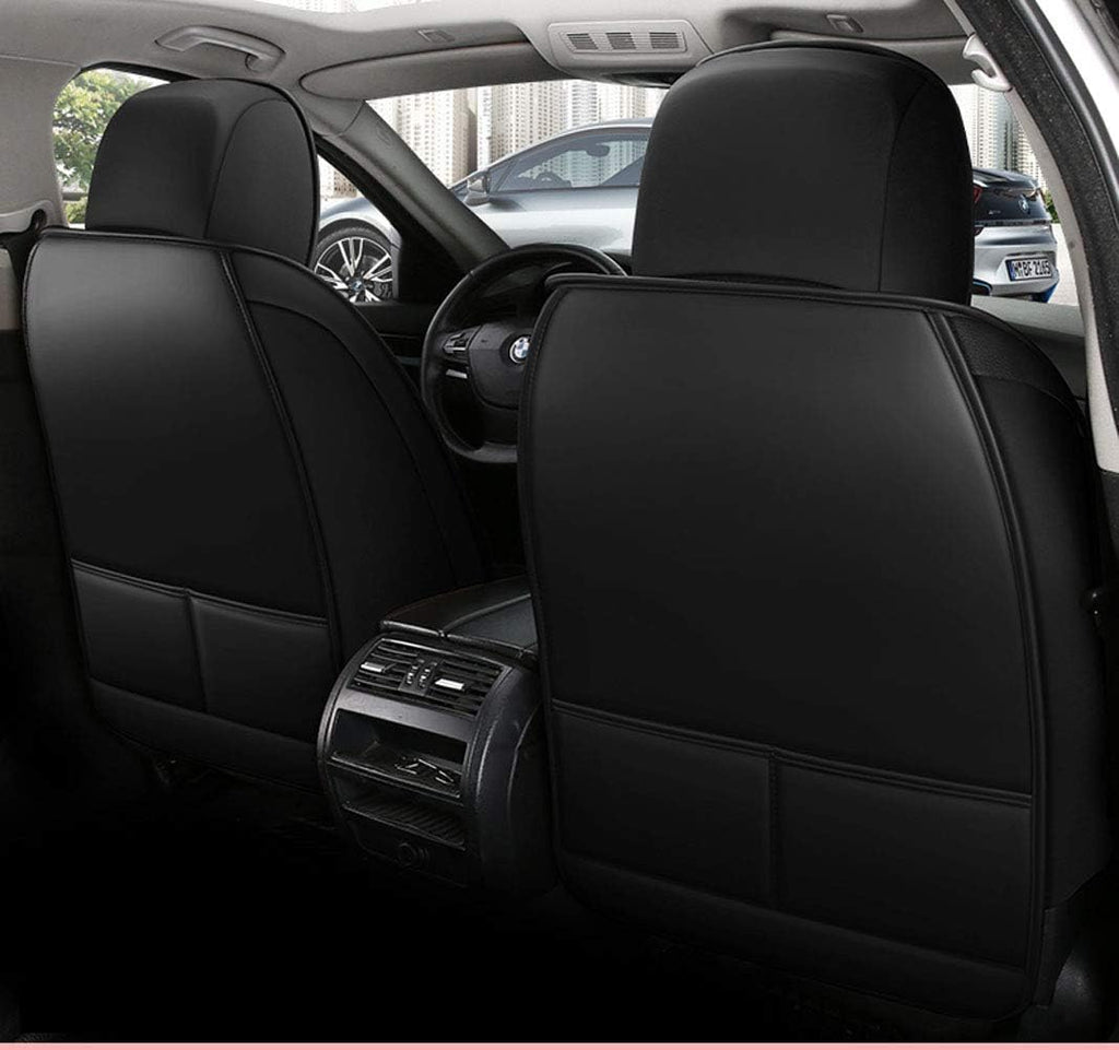 Black&Pink Faux Leather Car Seat Covers Full Set R181