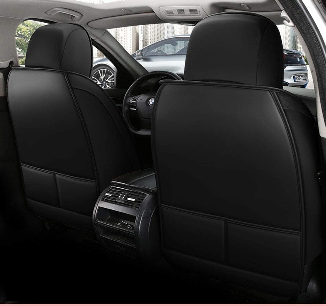 Black&Pink Faux Leather Car Seat Covers Full Set R181