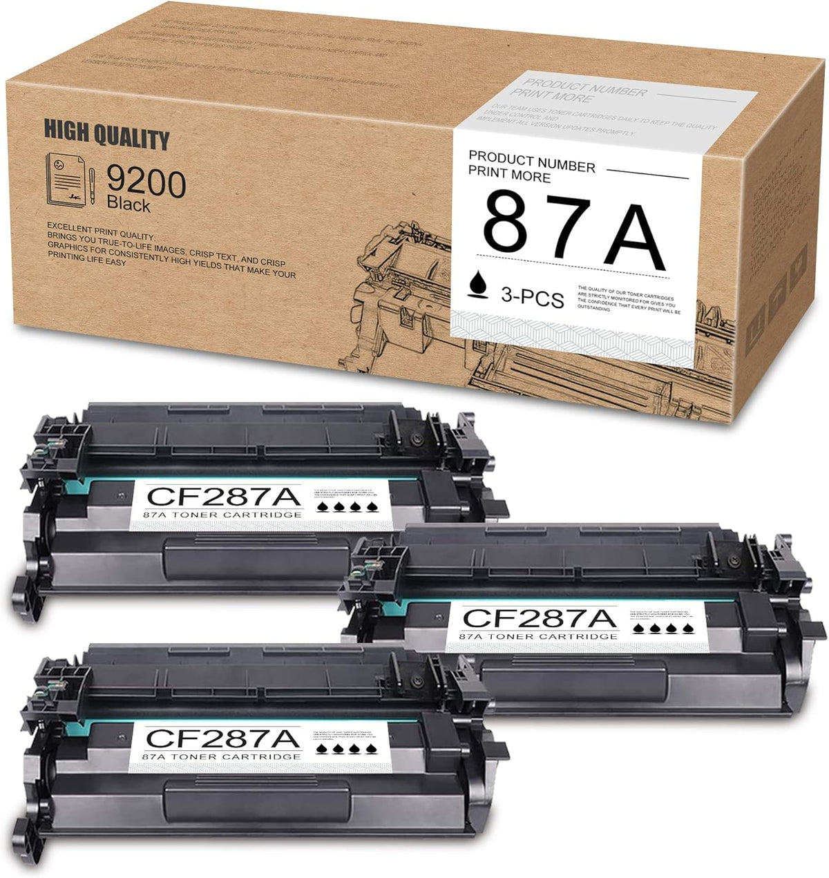 Black 3-Pack Toner Cartridges R106