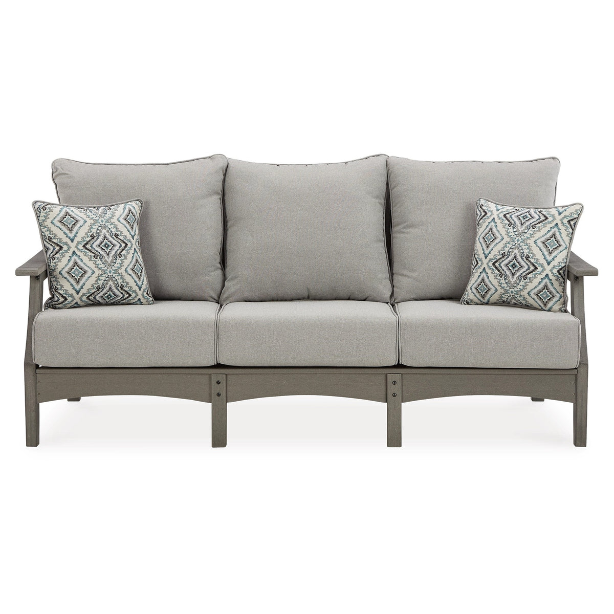 Gray Polyester Fabric Outdoor Sofa A562038