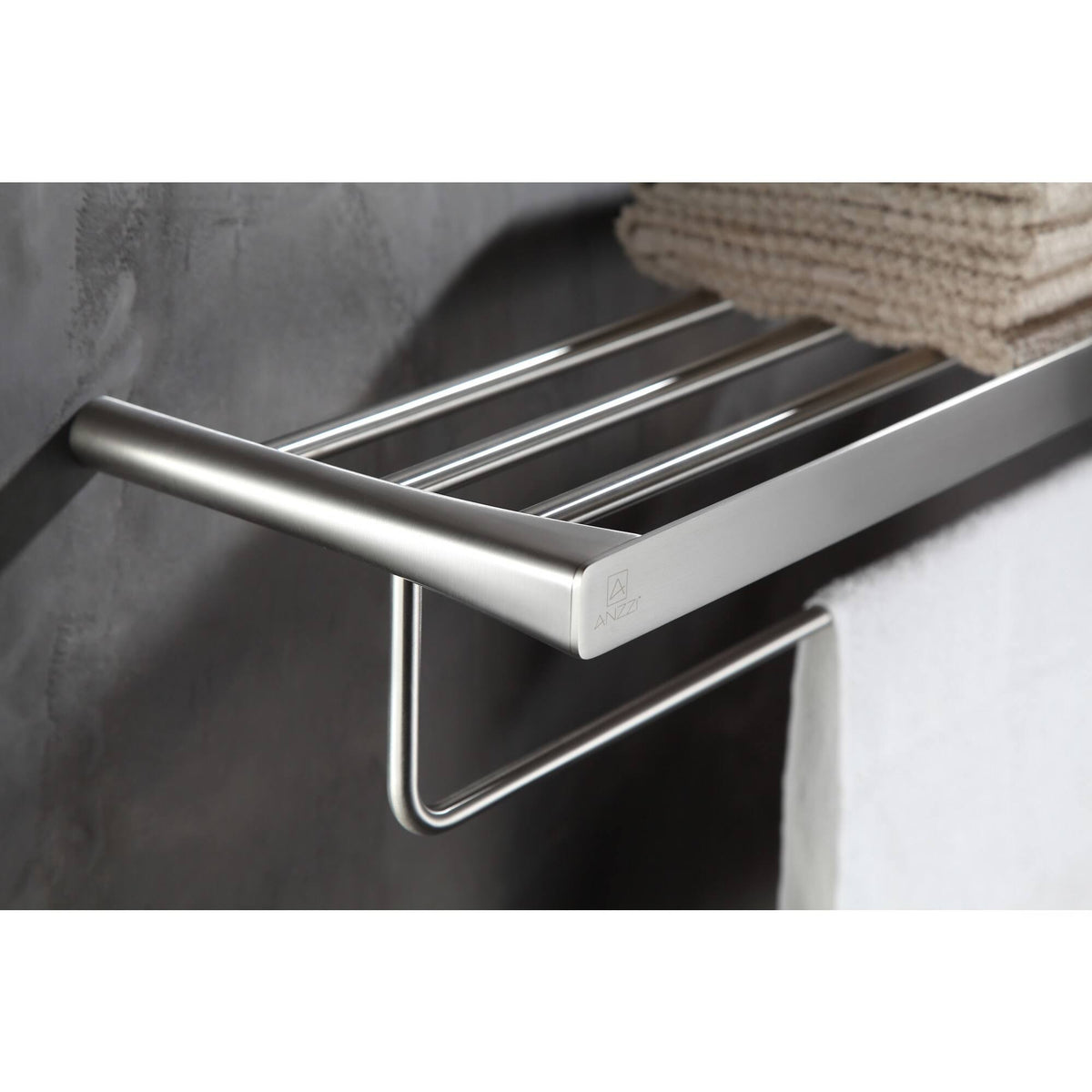 Brushed Nickel Towel Rack Q645520