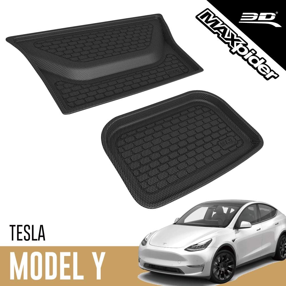 Black Rubber Cargo Liner for Tesla Model Y K100602