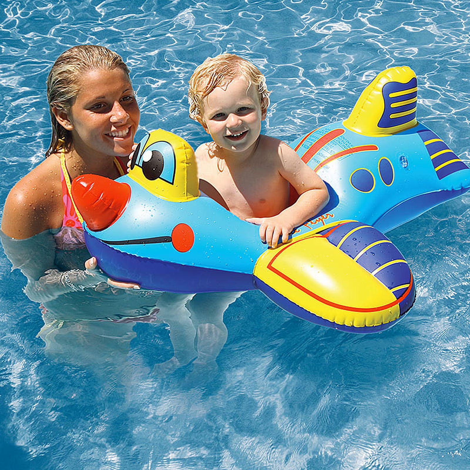 Inflatable Airplane Swimming Pool Baby Float, 29.5-Inch C258