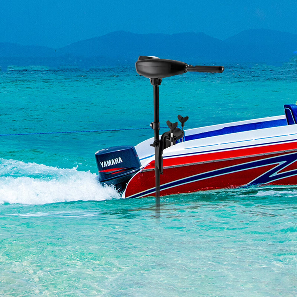 24V 85 LBS Electric Outboard Motor Trolling Fishing Boat Brush Engine H633307