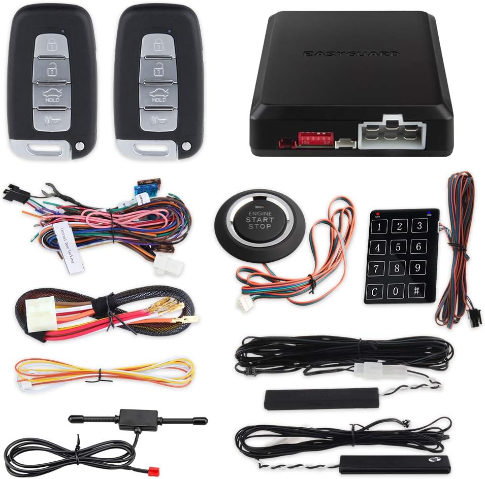 Rolling Code Universal PKE Car Alarm System Z9097