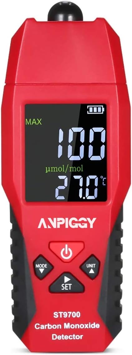 Handheld Carbon Monoxide Detector 0-1000ppm Pack of 2 N820