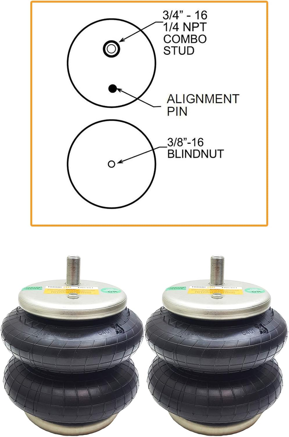 Air Spring Bag Suspension Kit X28449